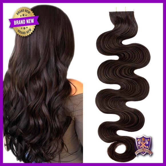 20pcs Human Hair Tape-In Extensions 14 Inch Body Wave Seamless Weft
